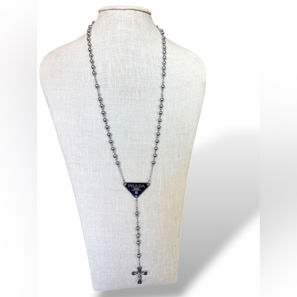 CustomMade Authentic Designer Rosary Bead Necklace